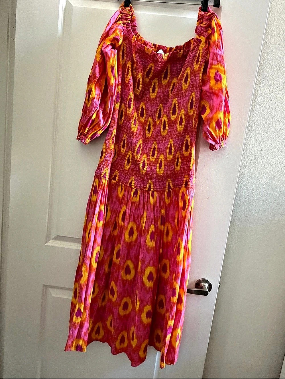 ZARA Printed Midi Dress Size Medium Like New